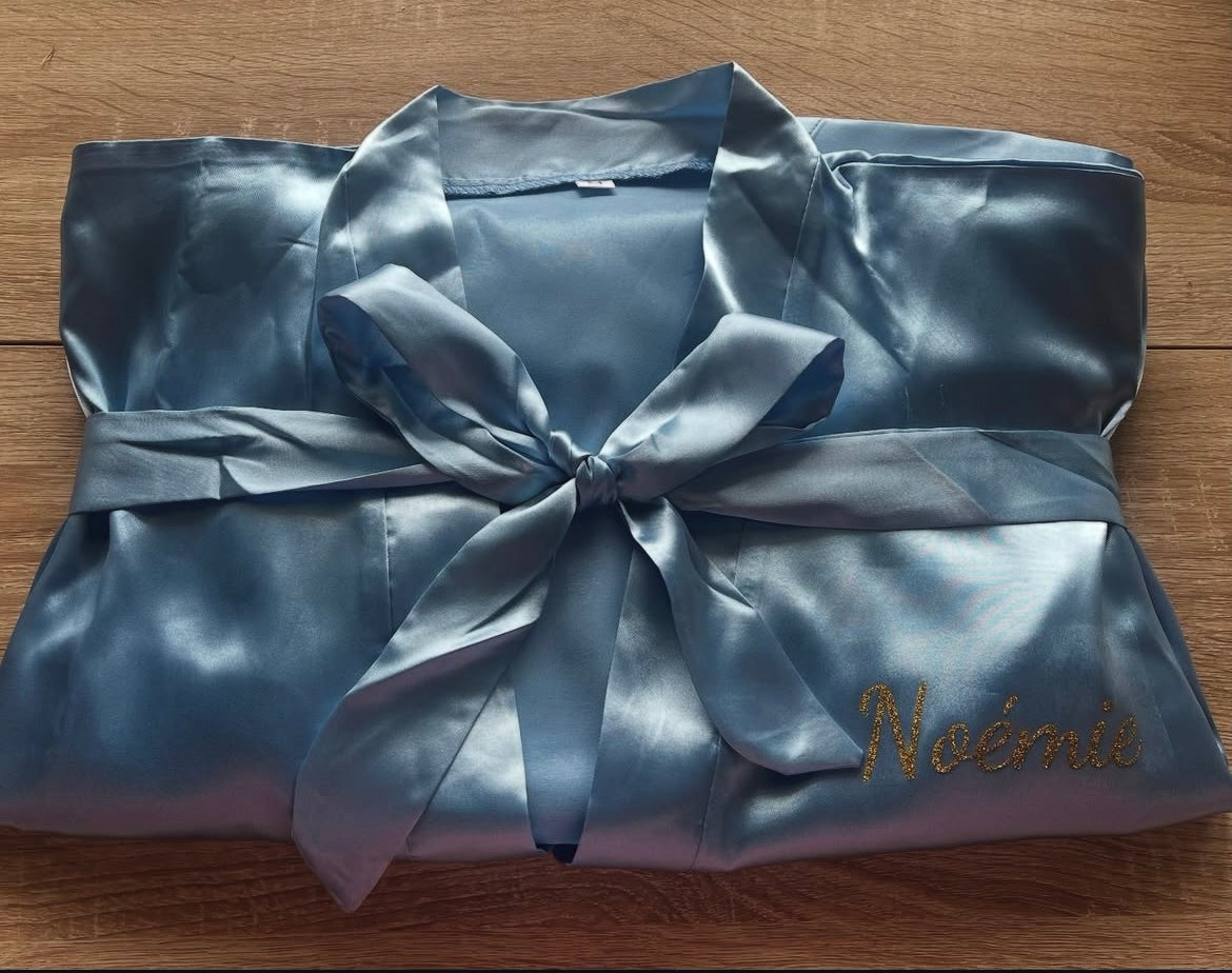 Peignoir en satin femme