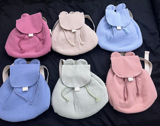 Sac à dos lapin gaz de coton